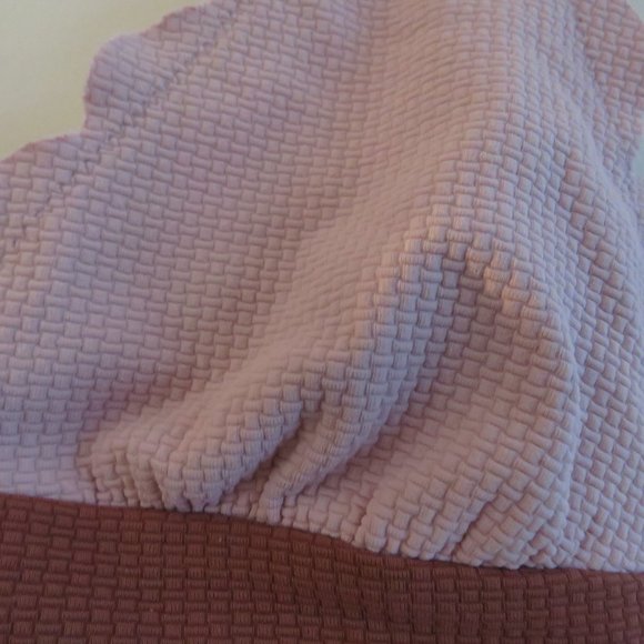 MARYSIA Santa Clara Scalloped Light Pink Textured Triangle Bikini Top - Sz XS - Picture 6 of 16